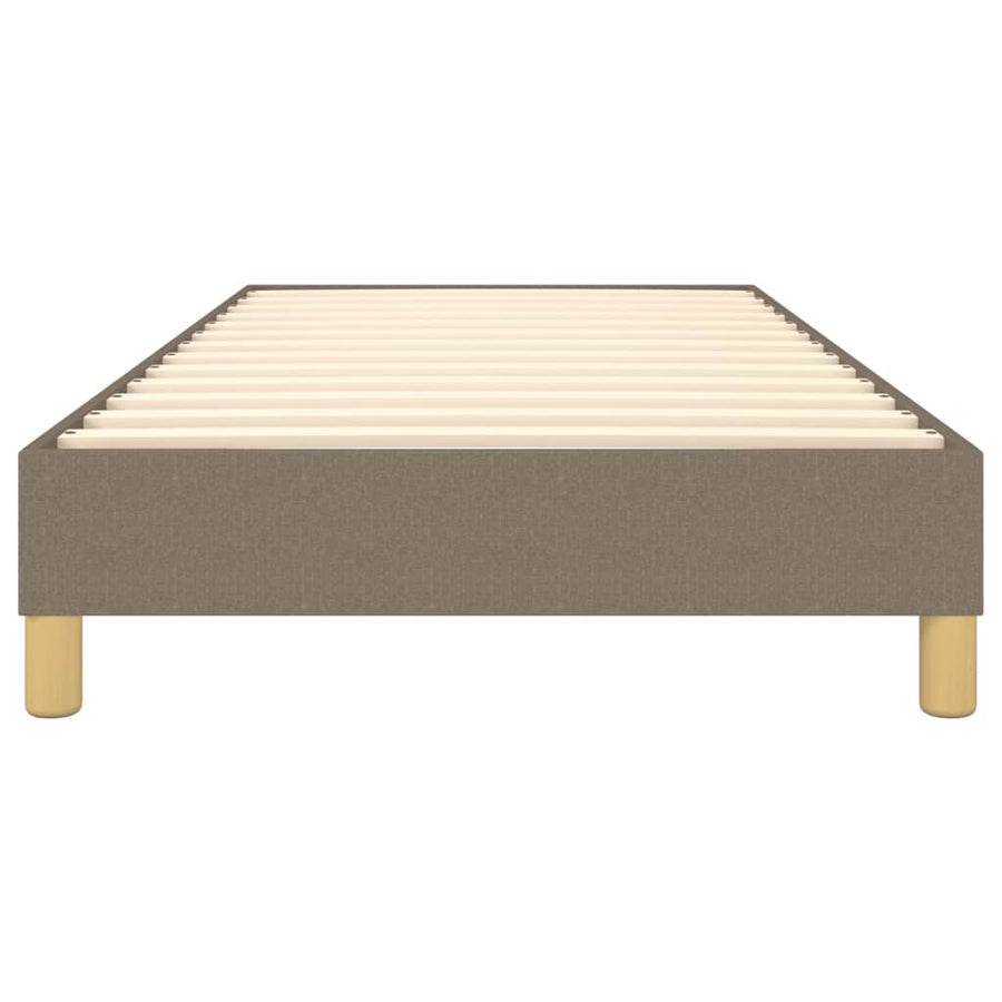 Boxspringframe stof taupe 90x190 cm 90 x 190 cm 25 cm