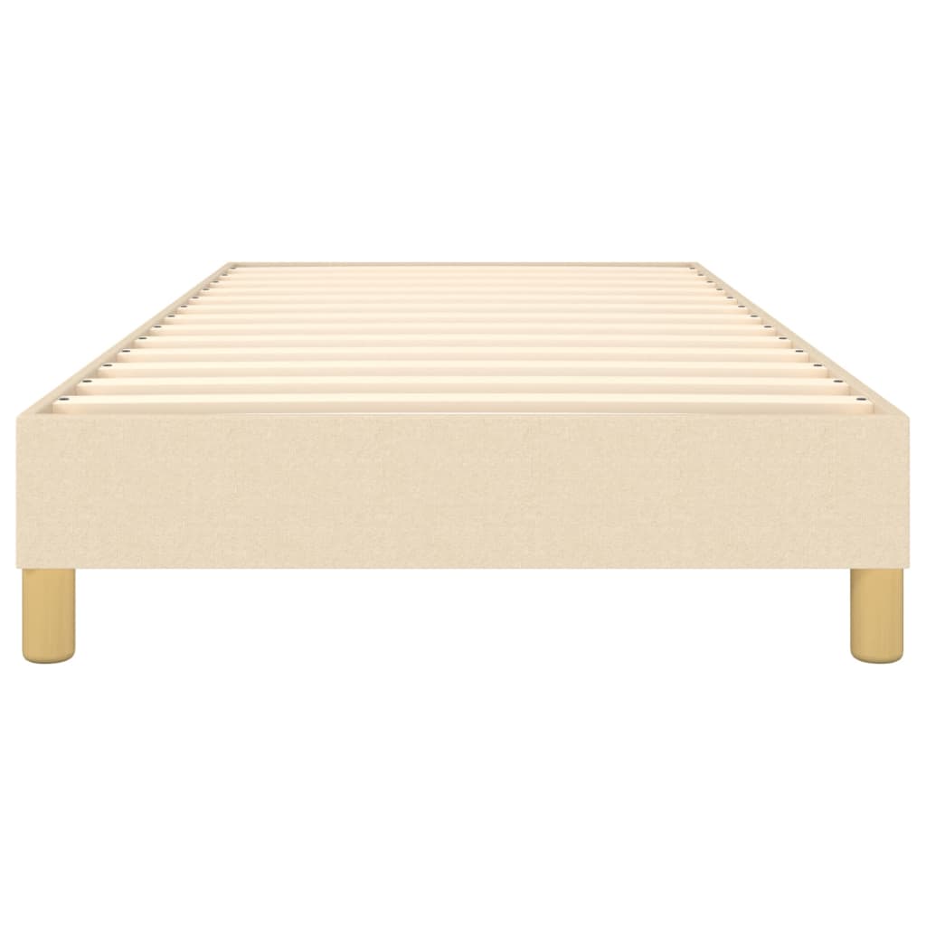 Boxspringframe Stof Kleurig Crème 90 x 190 cm 25 cm