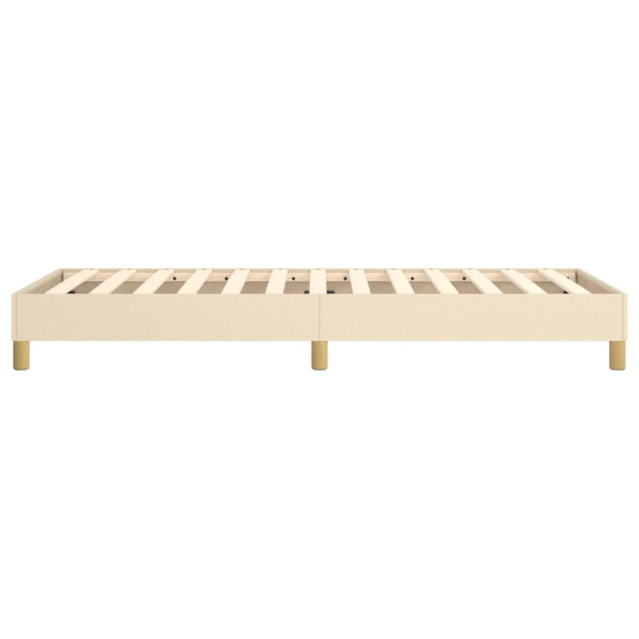 Boxspringframe Stof Kleurig Crème 90 x 190 cm 25 cm