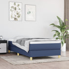 Boxspring bed 90x190 cm stof blauw