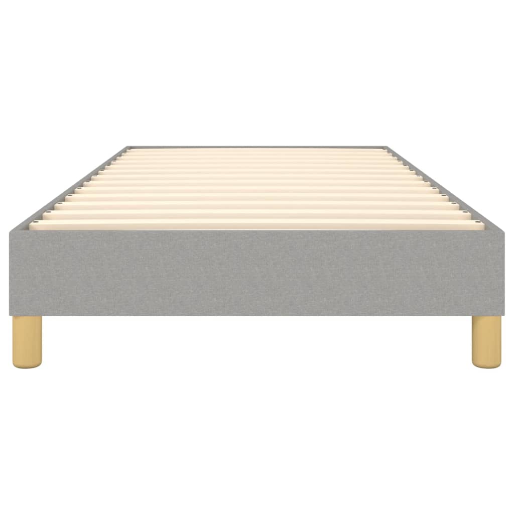 Boxspringframe Stof Lichtgrijs 90 x 200 cm 25 cm
