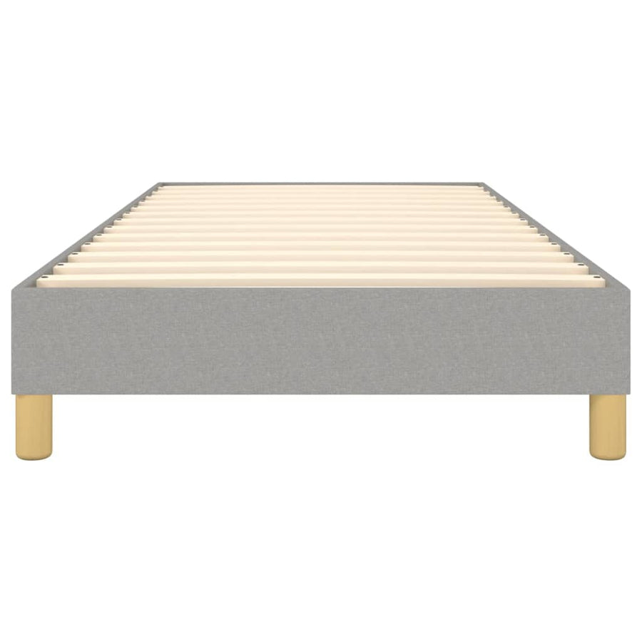 Boxspringframe Stof Lichtgrijs 90 x 200 cm 25 cm