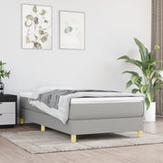 Boxspring bed 90x200 cm lichtgrijs