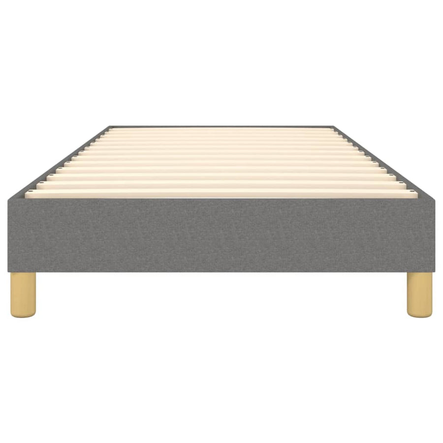 Boxspringframe Stof Donkergrijs 90 x 200 cm 25 cm