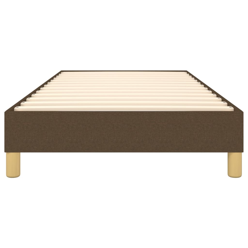 Boxspringframe stof donkerbruin 90x200 cm 90 x 200 cm 25 cm