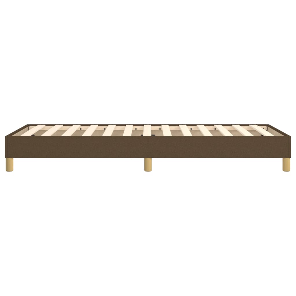 Boxspringframe stof donkerbruin 90x200 cm 90 x 200 cm 25 cm