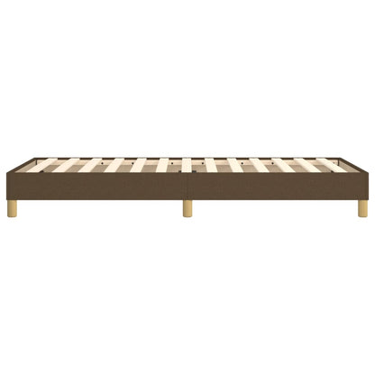 Boxspringframe stof donkerbruin 90x200 cm 90 x 200 cm 25 cm