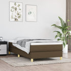Boxspring bed 90x200 cm donkerbruin stof