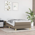 Boxspring bed 90x200 cm stof taupe