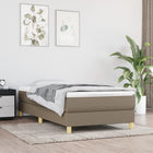 Boxspring bed 90x200 cm taupe