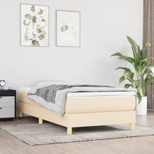 Boxspringframe Stof Kleurig Crème 90 x 200 cm 25 cm