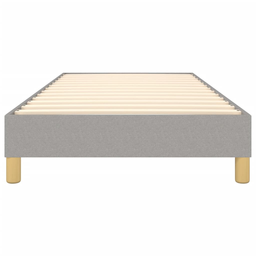 Boxspringframe Stof Lichtgrijs 100 x 200 cm 25 cm