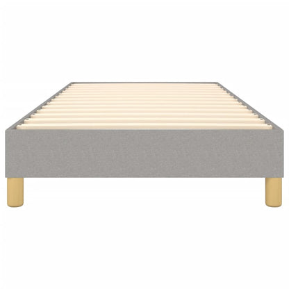 Boxspringframe Stof Lichtgrijs 100 x 200 cm 25 cm