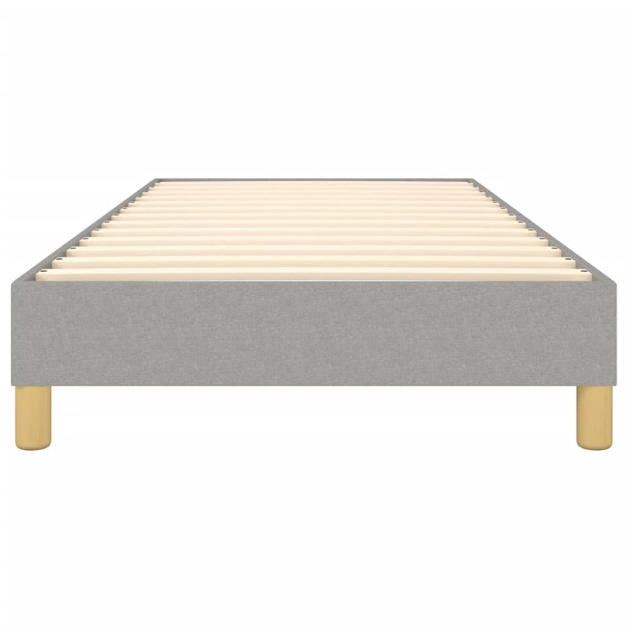 Boxspringframe Stof Lichtgrijs 100 x 200 cm 25 cm