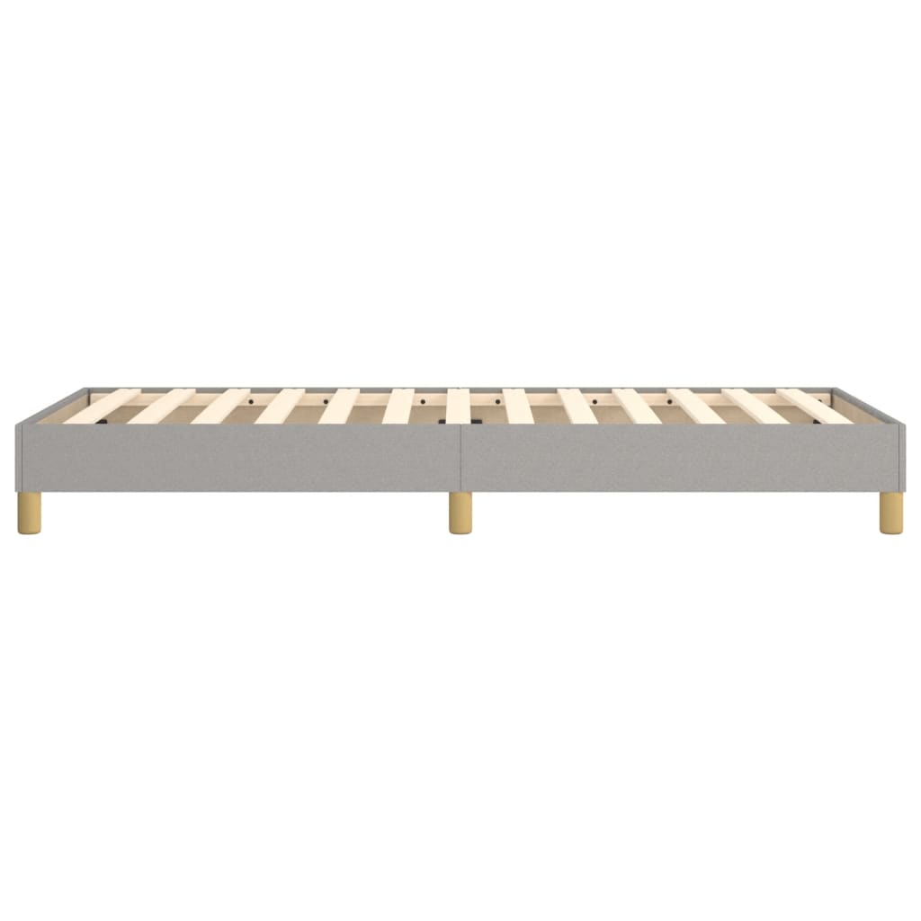 Boxspringframe Stof Lichtgrijs 100 x 200 cm 25 cm