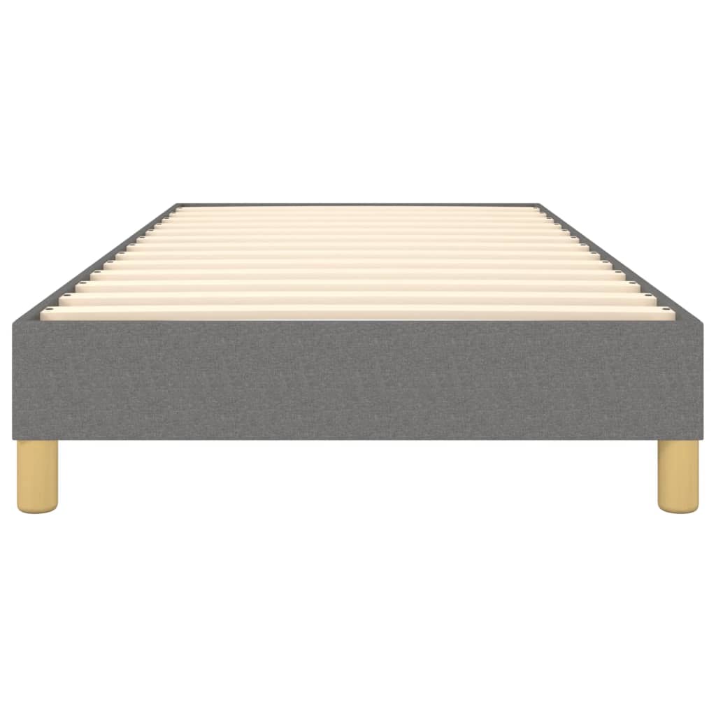 Boxspringframe Stof Donkergrijs 100 x 200 cm 25 cm