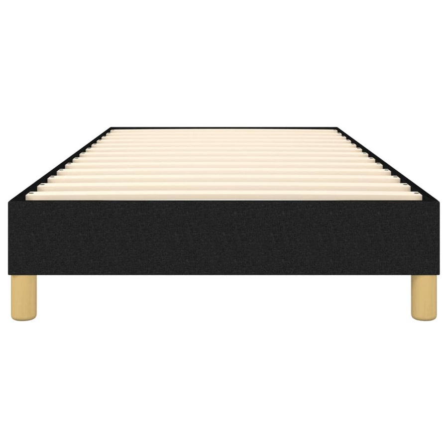 Boxspringframe Stof Zwart 100 x 200 cm 25 cm