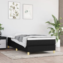 Boxspringframe Stof Zwart 100 x 200 cm 25 cm