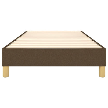 Boxspringframe stof donkerbruin 100x200 cm 100 x 200 cm 25 cm