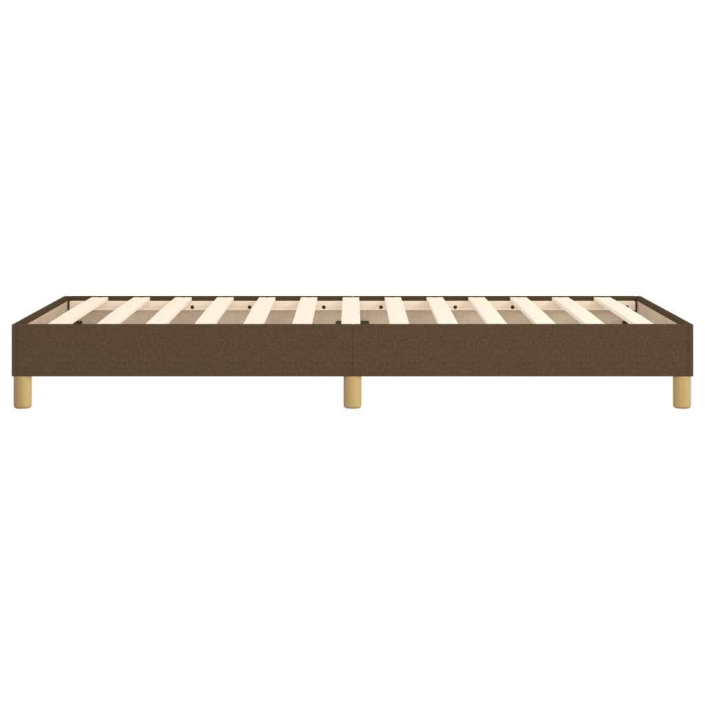 Boxspringframe stof donkerbruin 100x200 cm 100 x 200 cm 25 cm