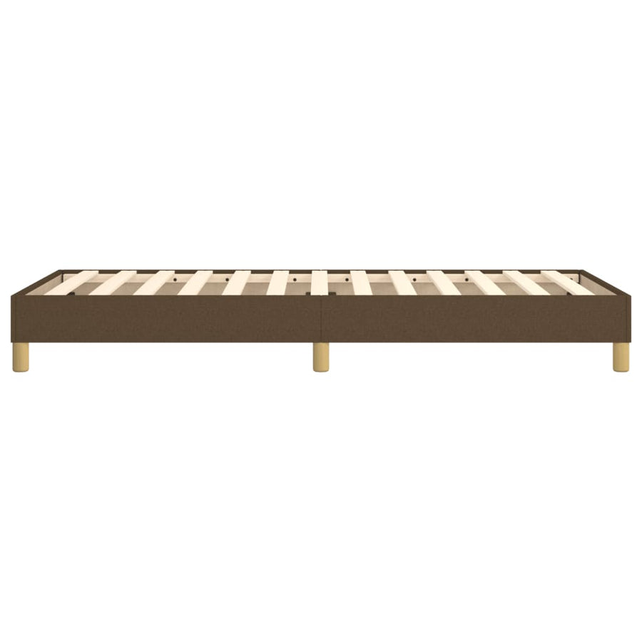 Boxspringframe stof donkerbruin 100x200 cm 100 x 200 cm 25 cm