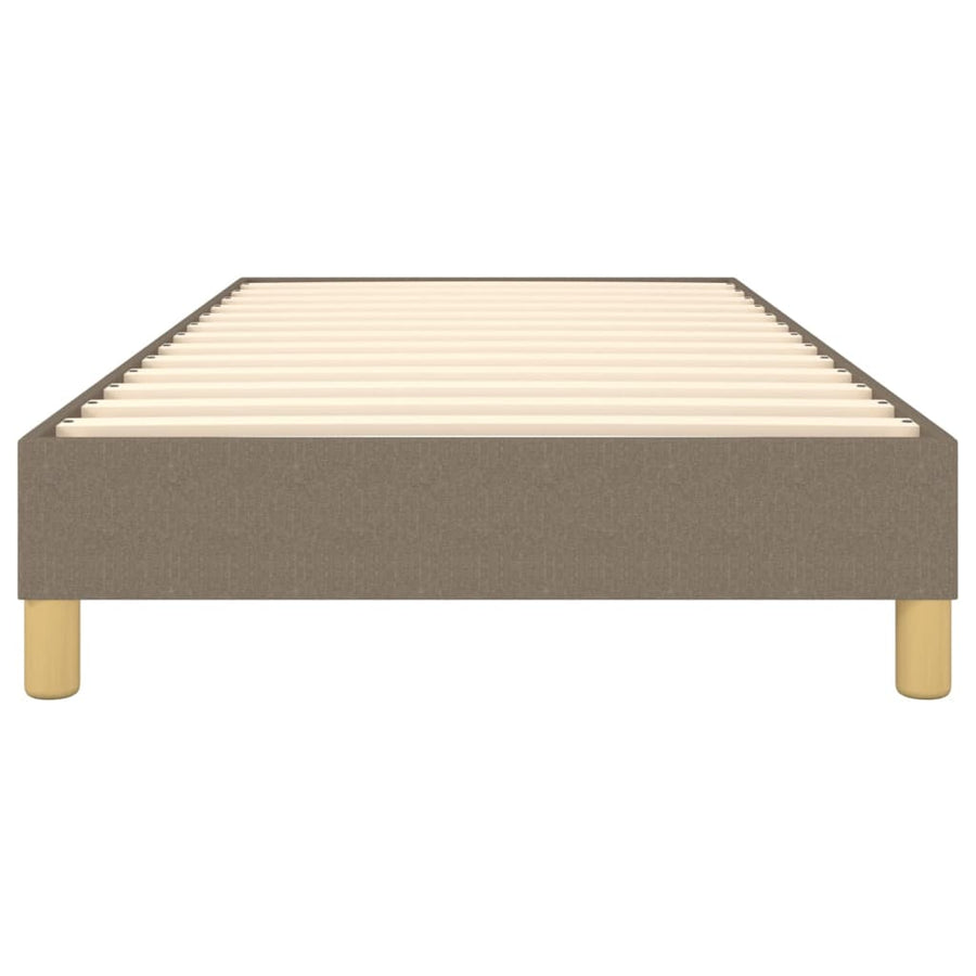 Boxspringframe stof taupe 100x200 cm 100 x 200 cm 25 cm