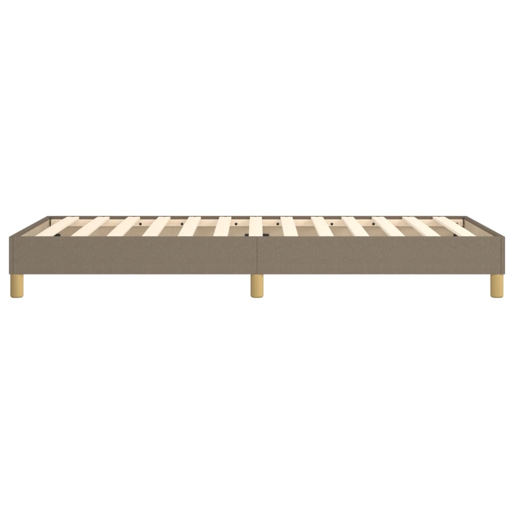 Boxspringframe stof taupe 100x200 cm 100 x 200 cm 25 cm