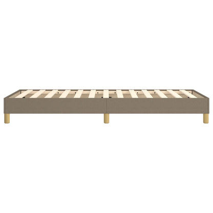 Boxspringframe stof taupe 100x200 cm 100 x 200 cm 25 cm