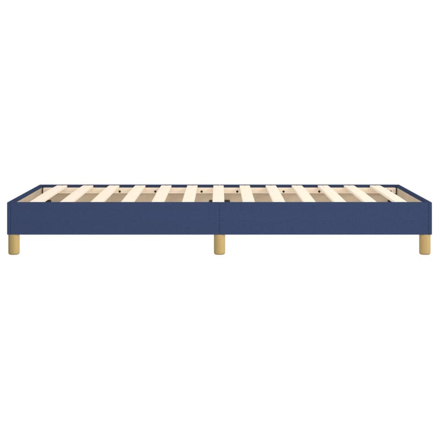 Boxspring Bedframe Stof Blauw 100 x 200 cm 25 cm