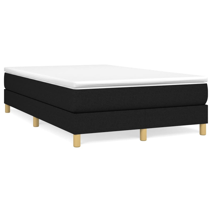 Boxspringframe Stof Zwart 120 x 200 cm 25 cm