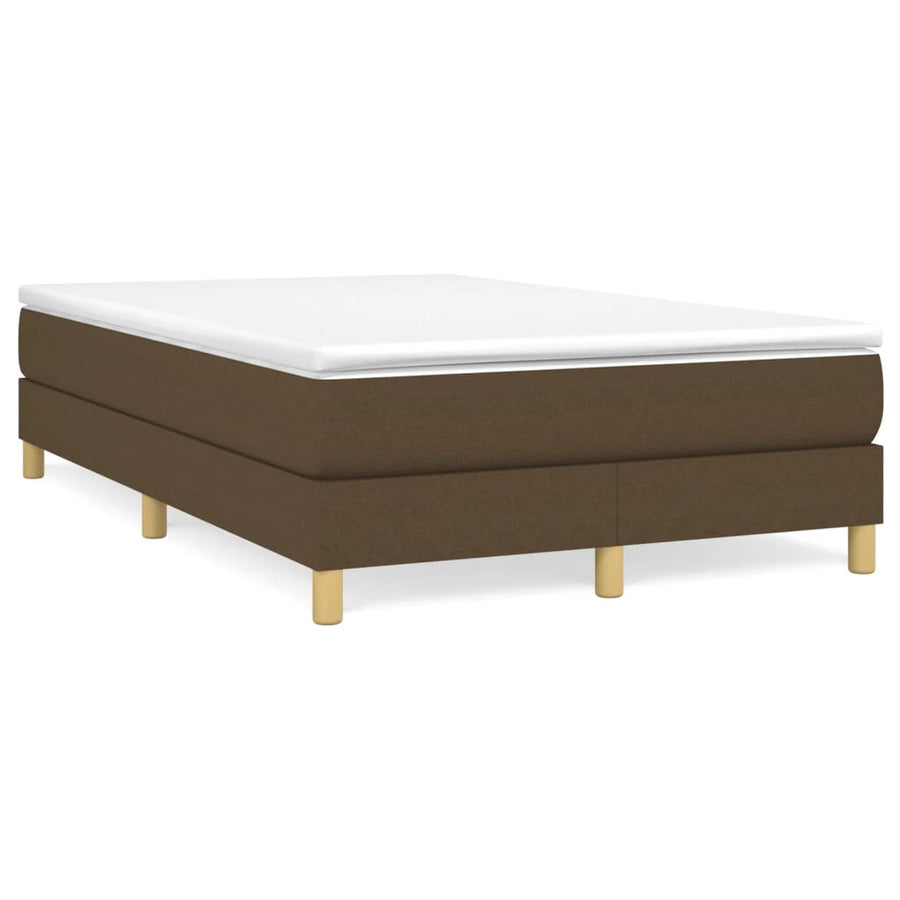 Boxspringframe stof donkerbruin 120x200 cm 120 x 200 cm 25 cm
