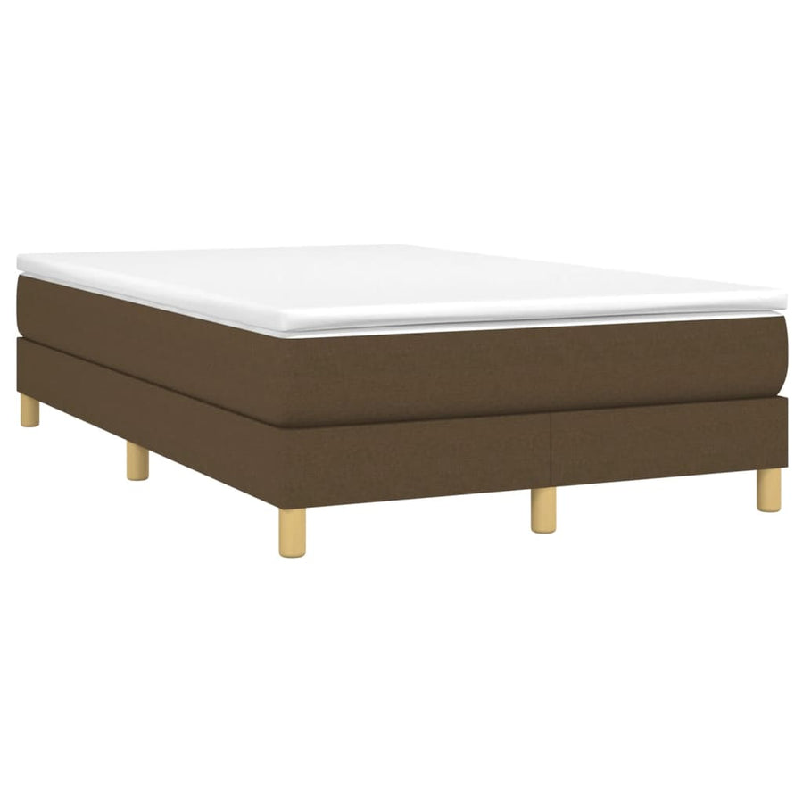 Boxspringframe stof donkerbruin 120x200 cm 120 x 200 cm 25 cm