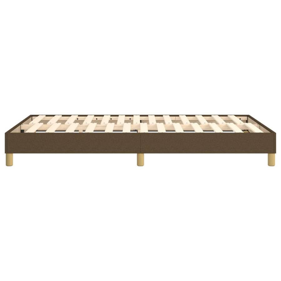 Boxspringframe stof donkerbruin 120x200 cm 120 x 200 cm 25 cm