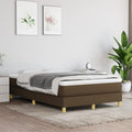 Boxspring bed 120x200 cm stof donkerbruin