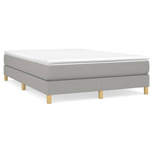 Boxspringframe Stof Lichtgrijs 140 x 190 cm 25 cm