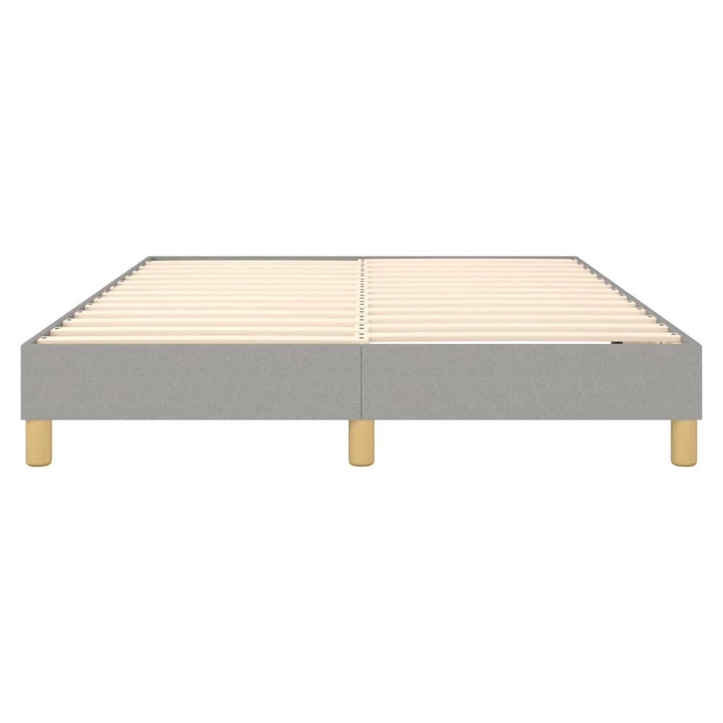 Boxspringframe Stof Lichtgrijs 140 x 190 cm 25 cm