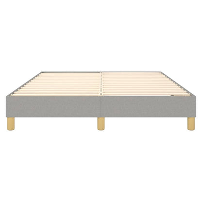 Boxspringframe Stof Lichtgrijs 140 x 190 cm 25 cm