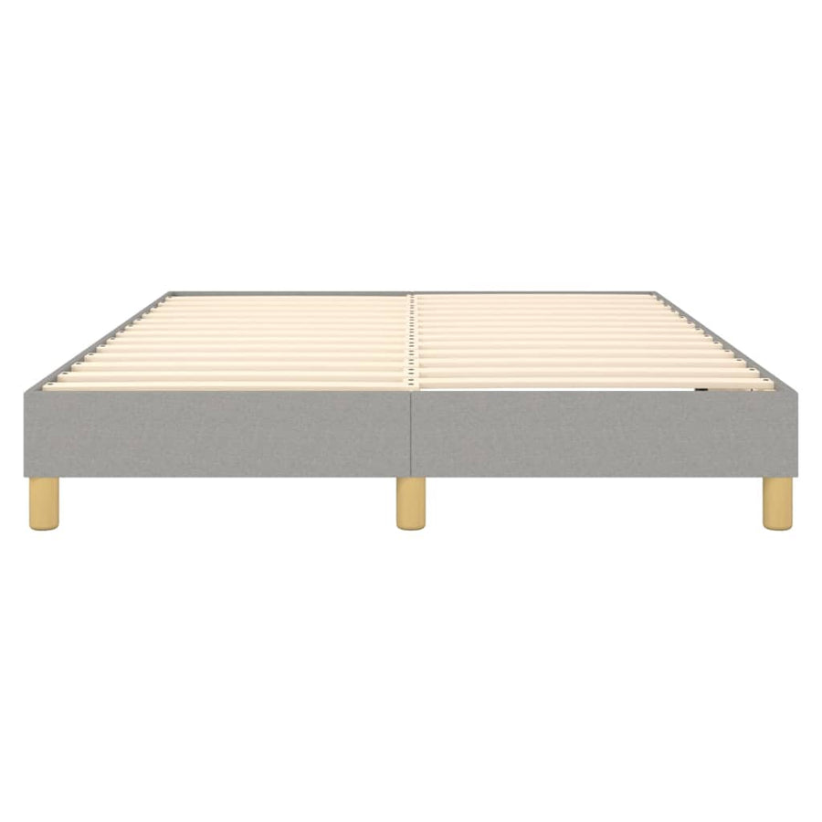 Boxspringframe Stof Lichtgrijs 140 x 190 cm 25 cm