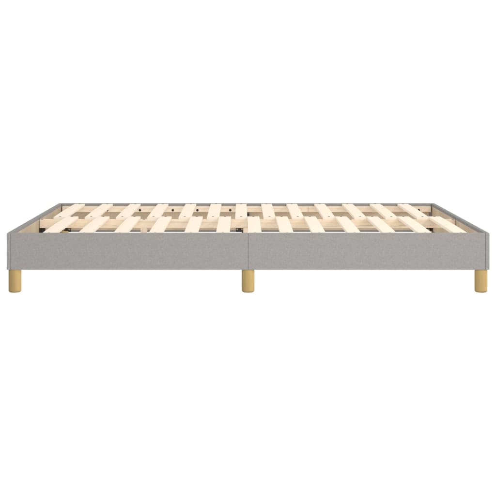 Boxspringframe Stof Lichtgrijs 140 x 190 cm 25 cm