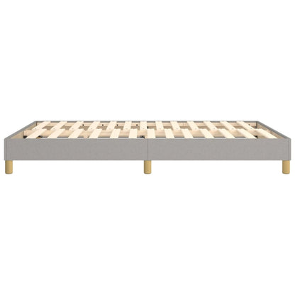Boxspringframe Stof Lichtgrijs 140 x 190 cm 25 cm