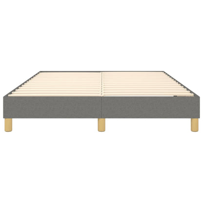 Boxspringframe Stof Donkergrijs 140 x 190 cm 25 cm