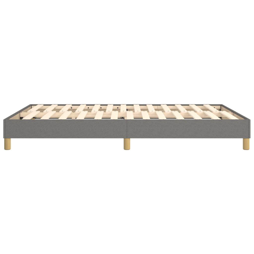 Boxspringframe Stof Donkergrijs 140 x 190 cm 25 cm