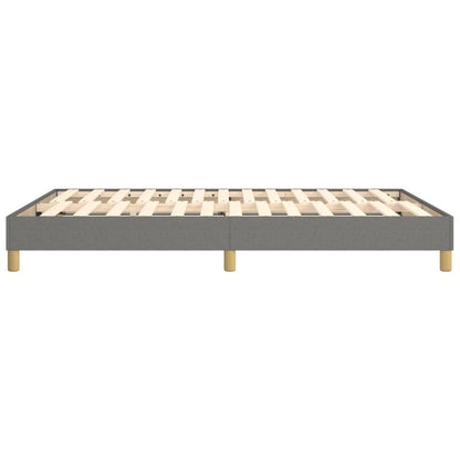 Boxspringframe Stof Donkergrijs 140 x 190 cm 25 cm