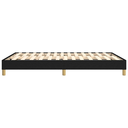 Boxspringframe Stof Zwart 140 x 190 cm 25 cm