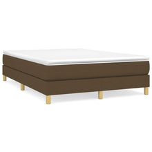 Boxspringframe stof donkerbruin 140x190 cm 140 x 190 cm 25 cm