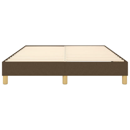 Boxspringframe stof donkerbruin 140x190 cm 140 x 190 cm 25 cm