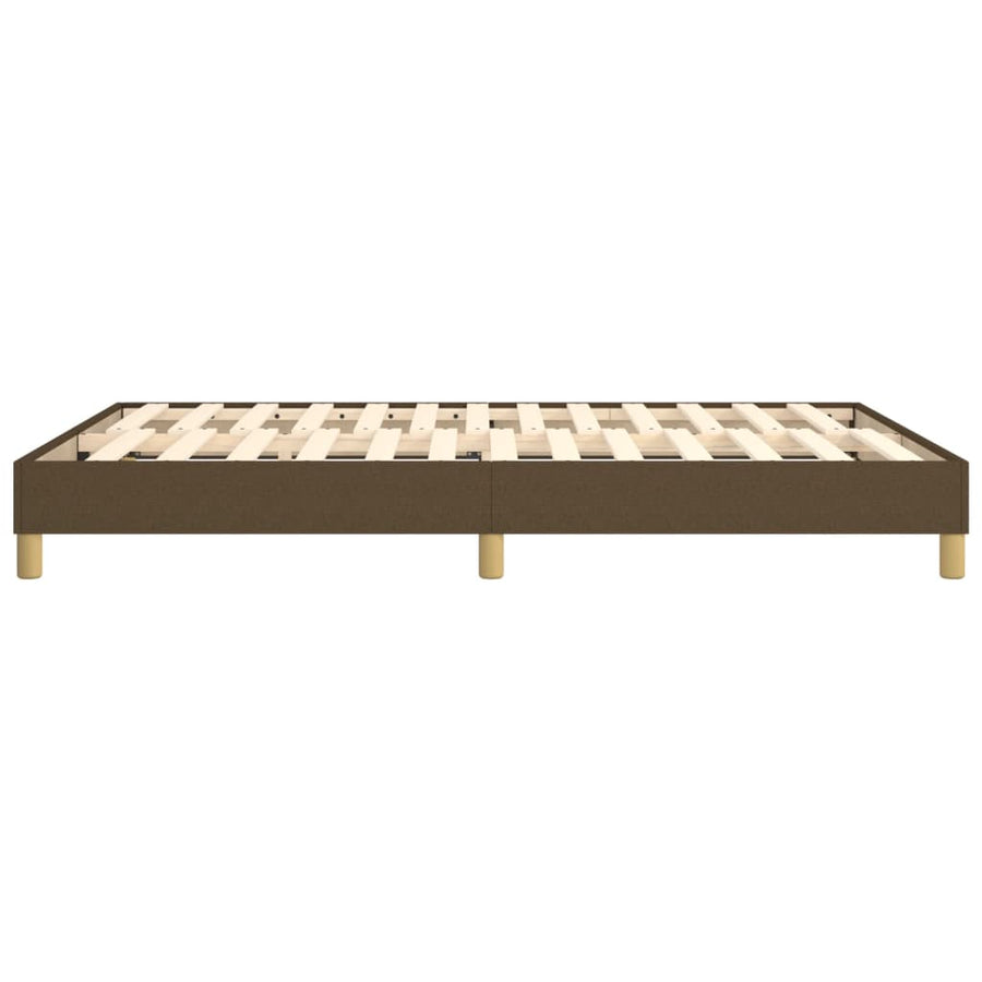 Boxspringframe stof donkerbruin 140x190 cm 140 x 190 cm 25 cm