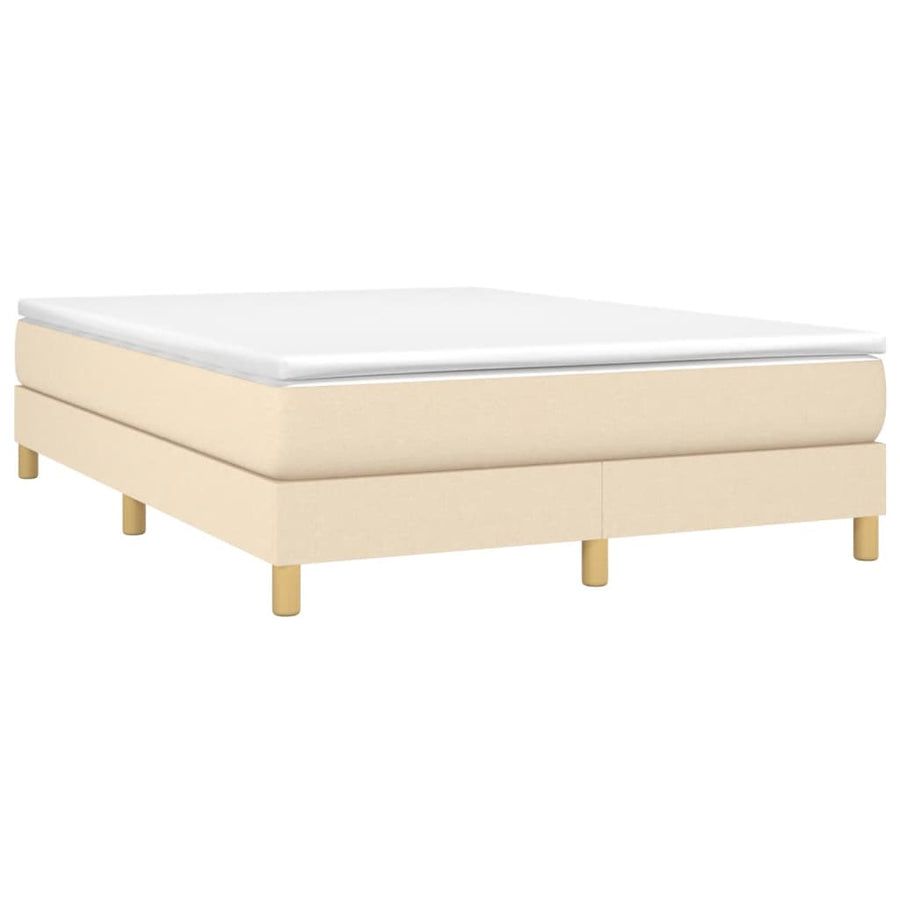 Boxspringframe Stof Kleurig Crème 140 x 190 cm 25 cm