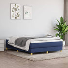 Boxspring bed blauw 140x190 cm