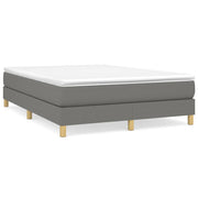 Boxspring bedframe 140x200 cm donkergrijs